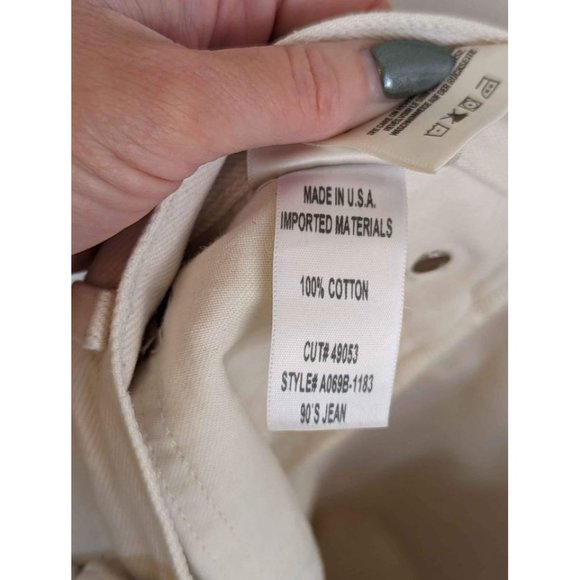 Agolde 90s high rise pinch jeans off white 28 - Picture 8 of 8